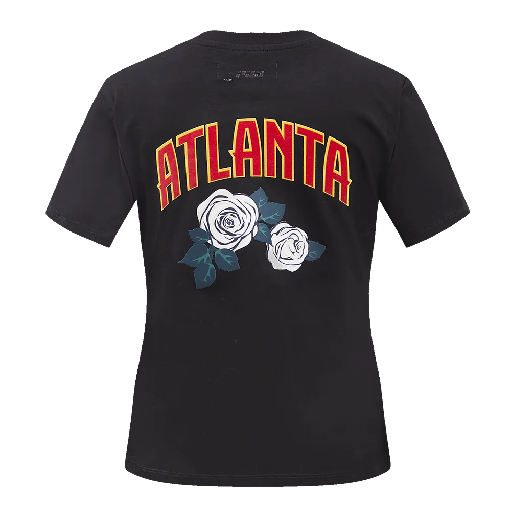 ATLANTA HAWKS ROSES SJ SLIM FIT TEE (BLACK)