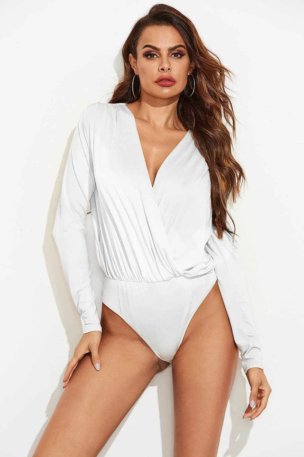 Chic long sleeve bodysuit - stretchy & stylish