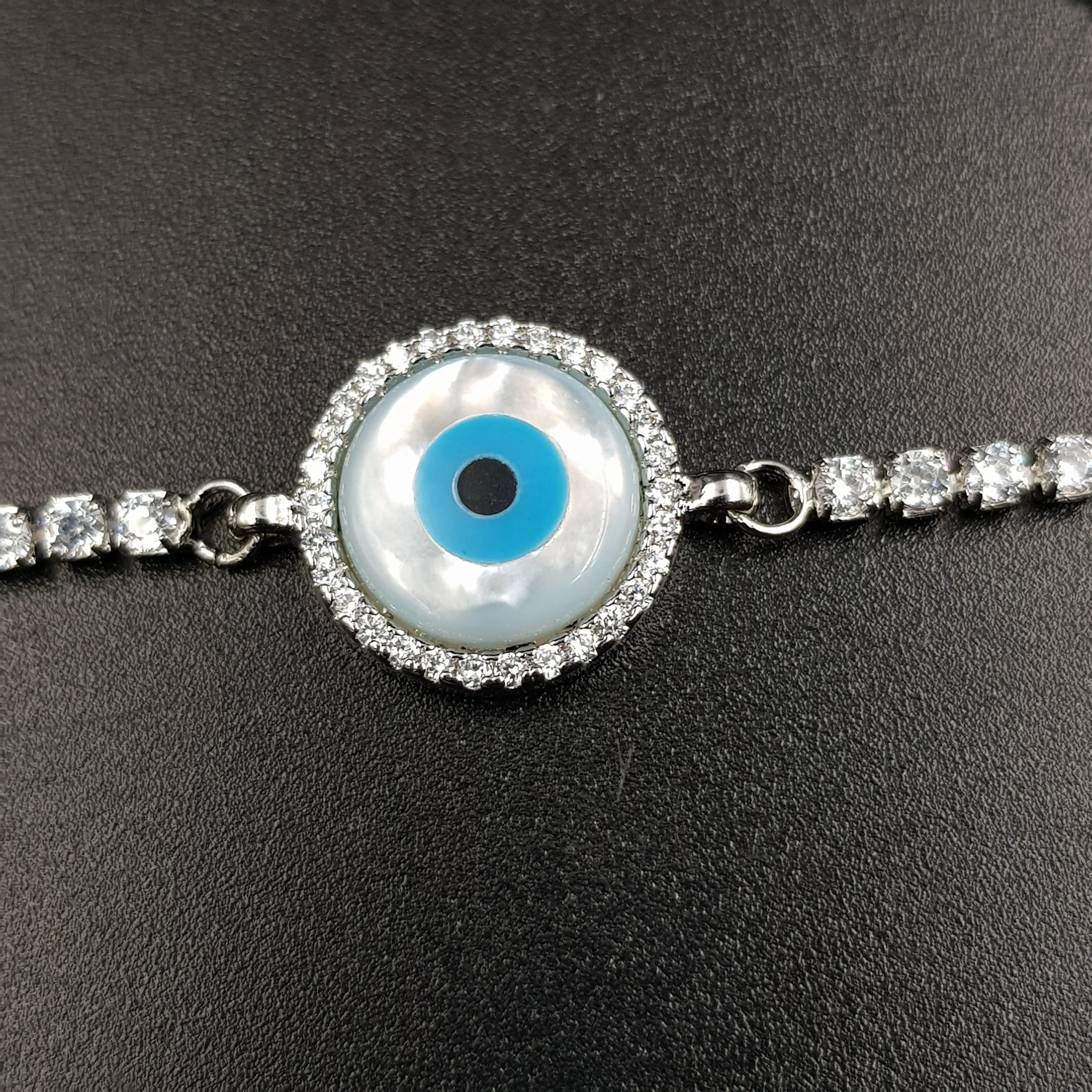 Evil Eye Zircon/AD Bracelet 11554-88