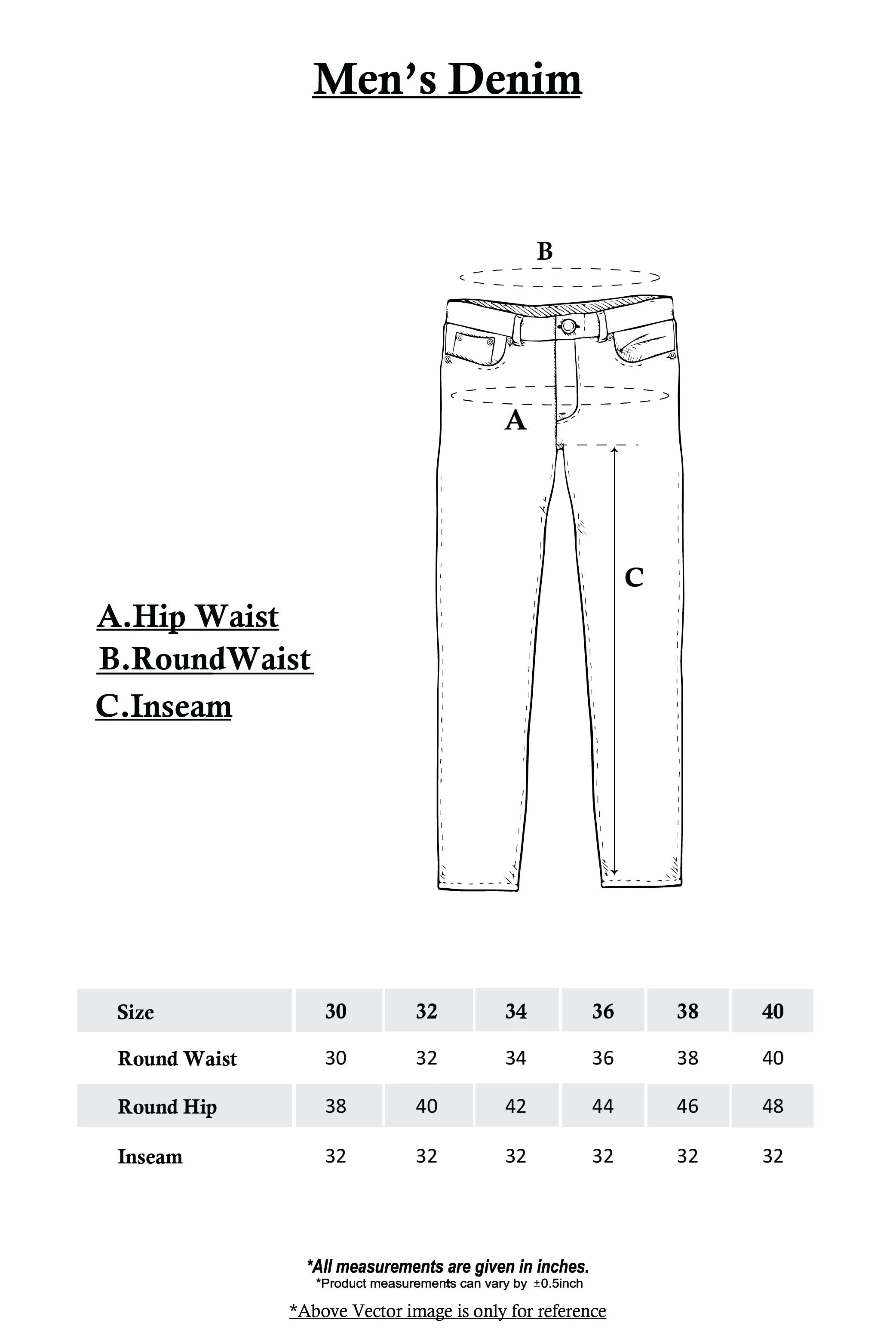 Mens Slim Fit Denim