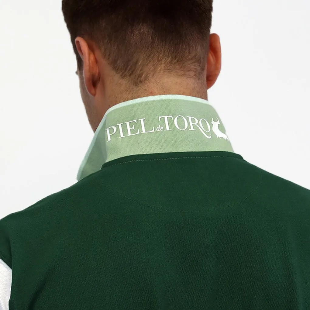 POLO TRICOLOR VERDE slim fit