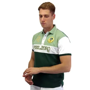 POLO TRICOLOR VERDE slim fit