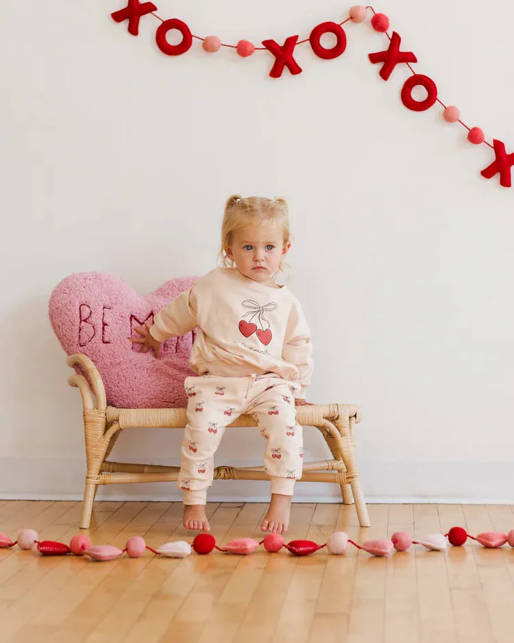 Relaxed Fleece Sweatshirt, Mon Amour