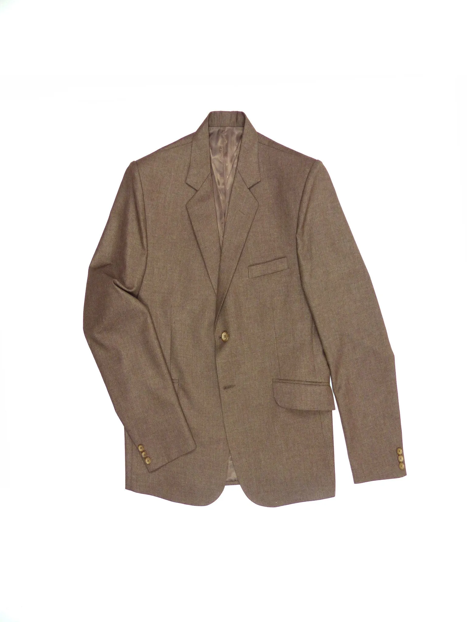 Slim Fit Suit Jacket - Brown