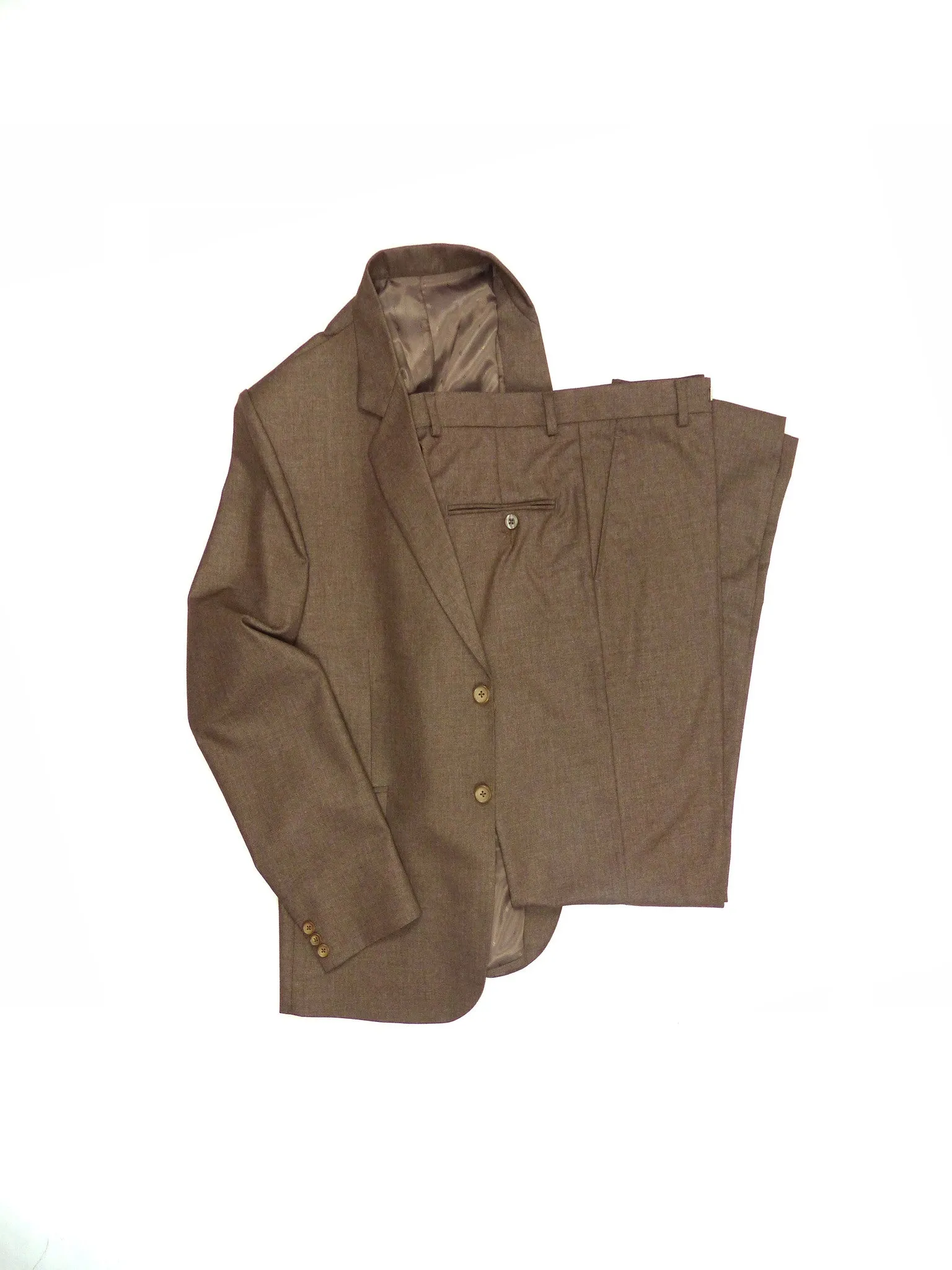 Slim Fit Suit Jacket - Brown