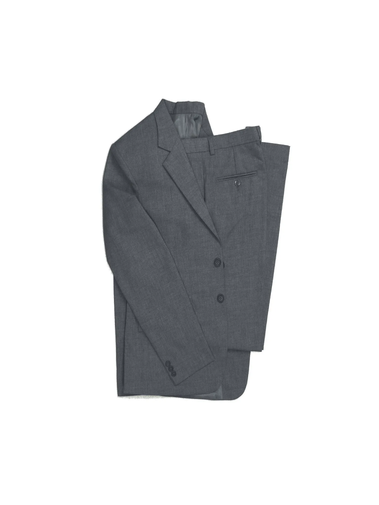 Slim Fit Suit Jacket - Charcoal