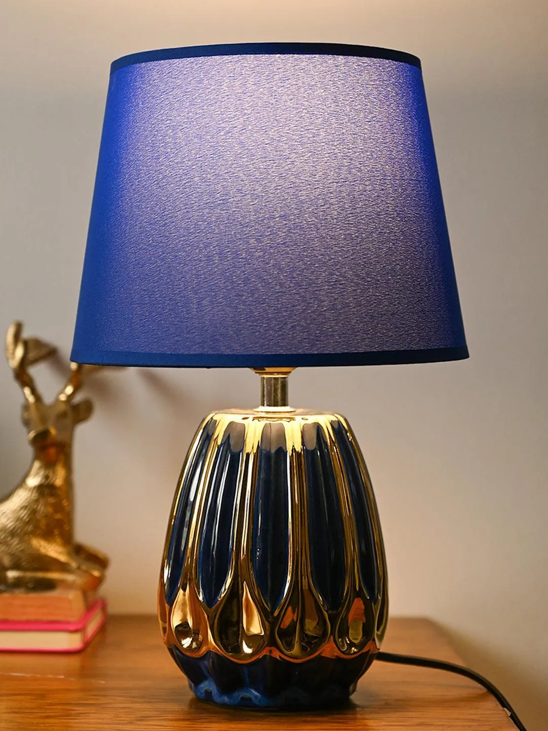 Stylish Blue Shade Table Lamp