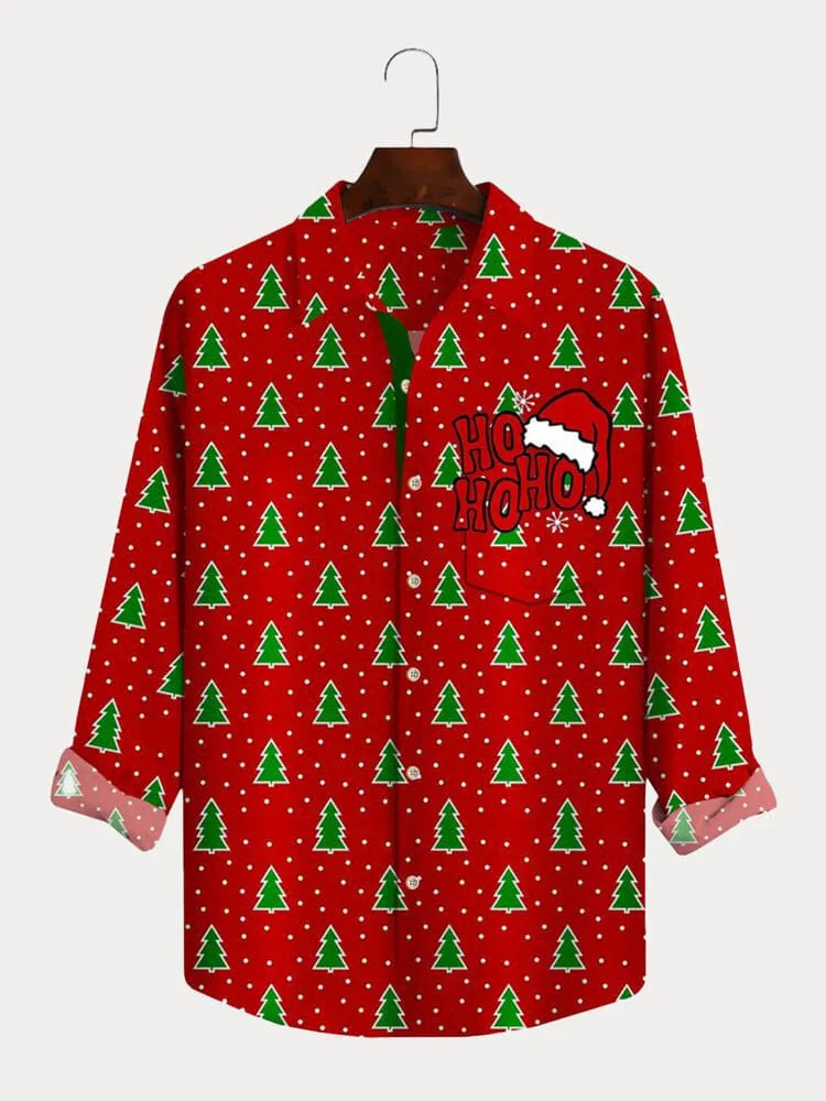 Stylish Christmas Tree Graphic Shirt