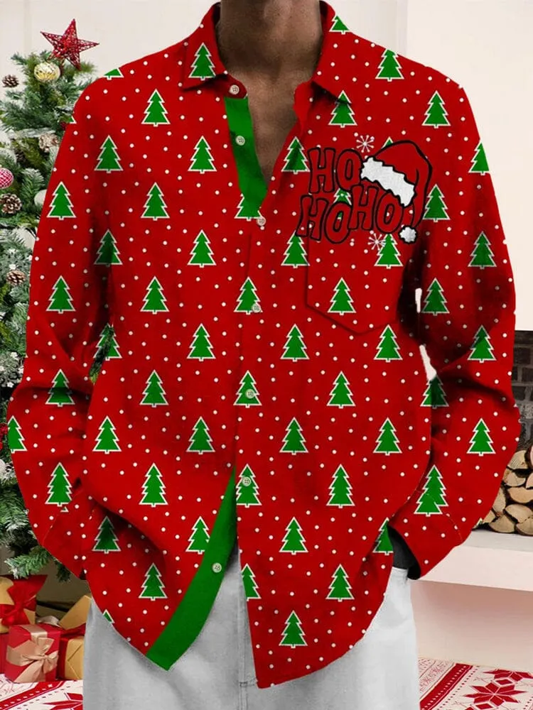 Stylish Christmas Tree Graphic Shirt