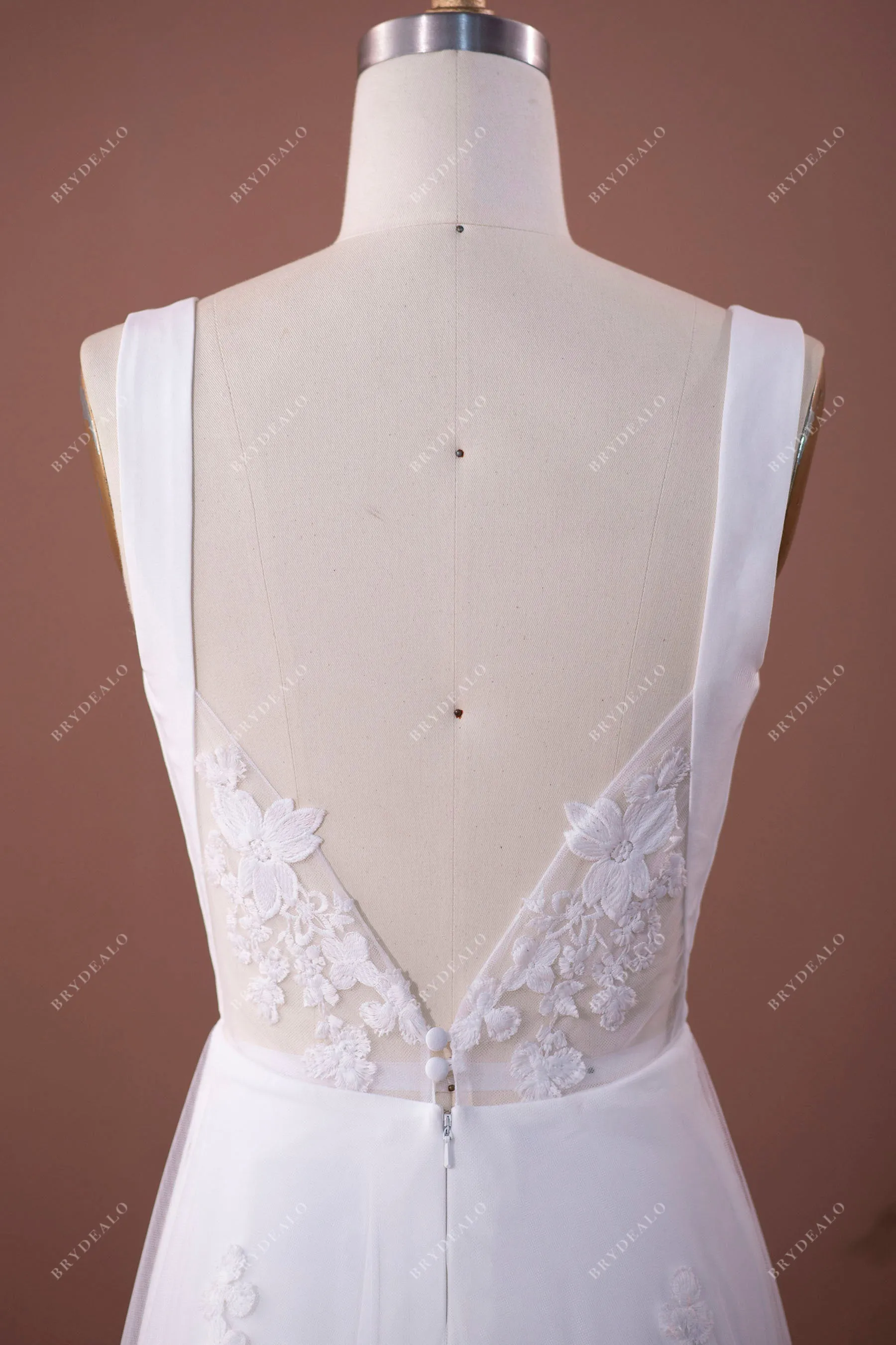 Stylish Crepe Mermaid Wedding Dress