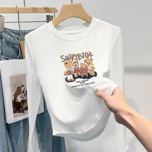 Stylish Irregular Long Sleeve T-Shirt