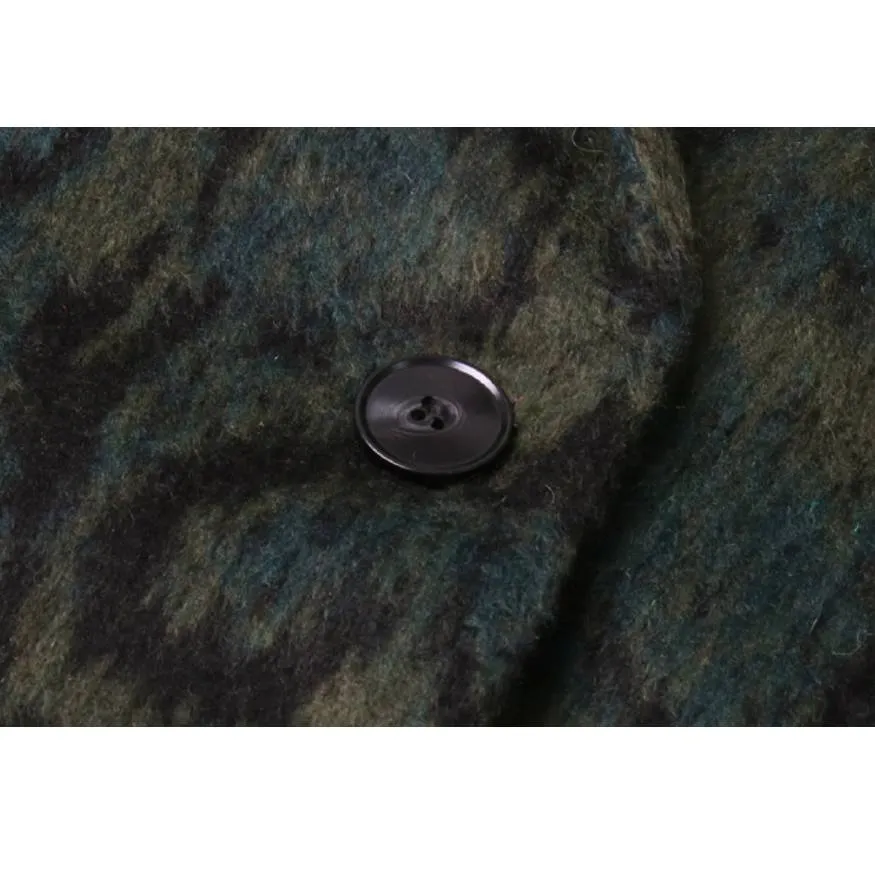 Stylish Leopard Pattern Blazer