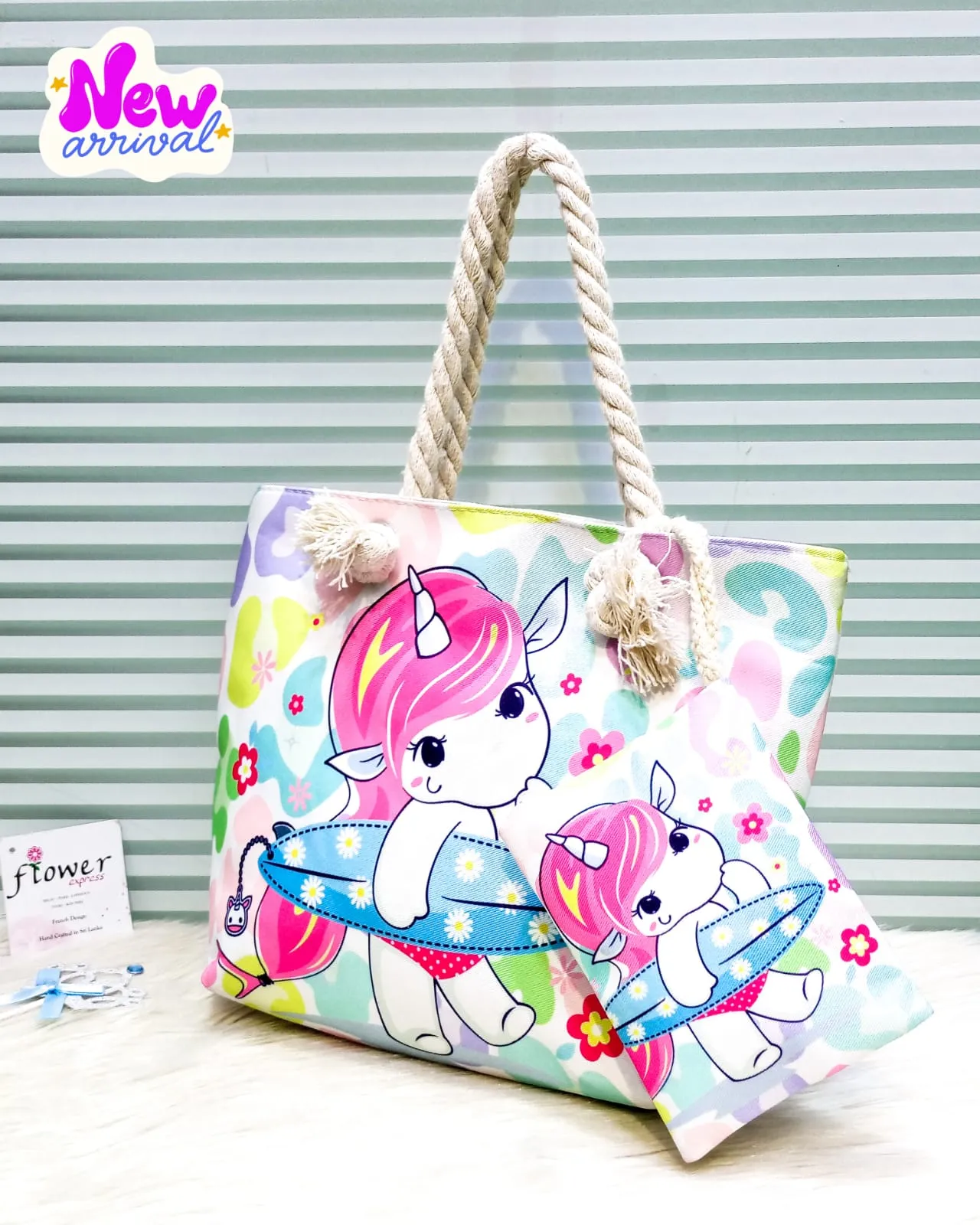 Unicorn Girls Stylish Tote Bag