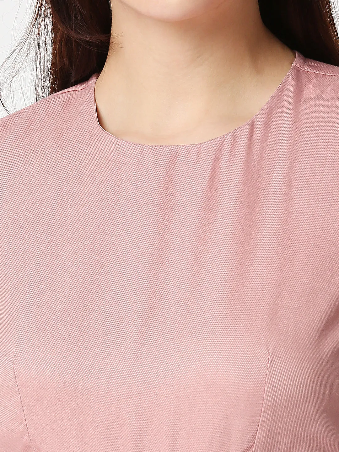 Women Slim Fit A-Line With Waist Tie-Up Dress